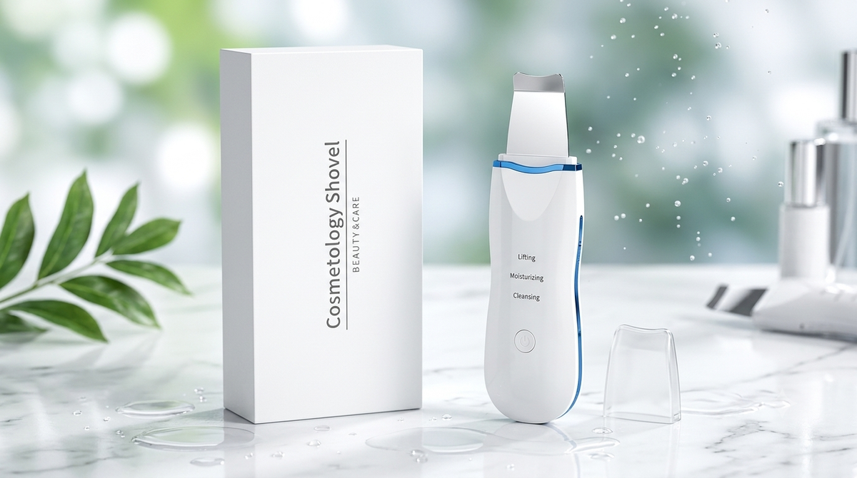 Ultrasonic Skin Scrubber – Pore Cleanser, Blackhead Remover & Facial Lifting Spatula