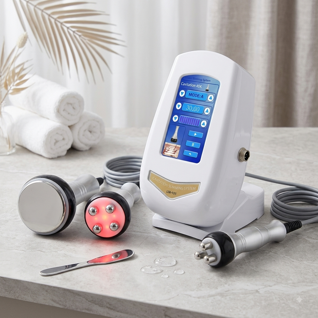 3-in-1 Professional 40K Ultrasonic Cavitation & Multipolar RF Body Slimming Machine (LW-101)