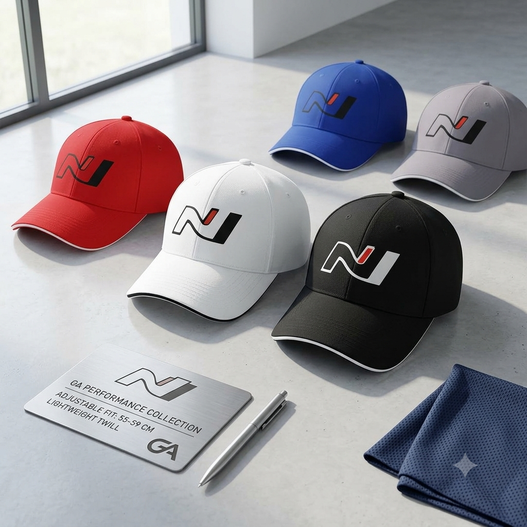 Performance Motorsport Letter N Baseball Cap – Contrast Trim Racing Hat