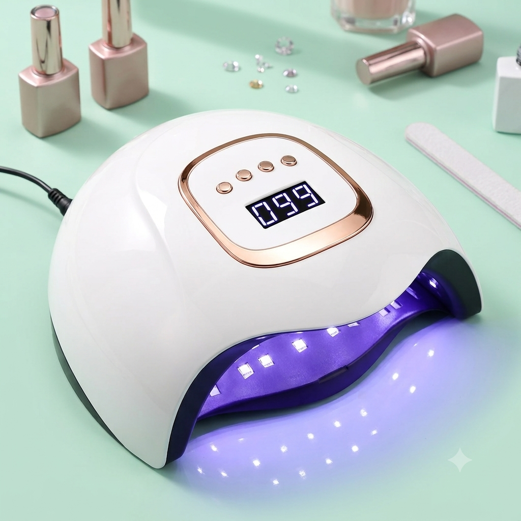 SUN X25 MAX Professional UV LED Nail Lamp – 380W High-Power Gel Polish Dryer with 81 LEDs & Smart Sensor