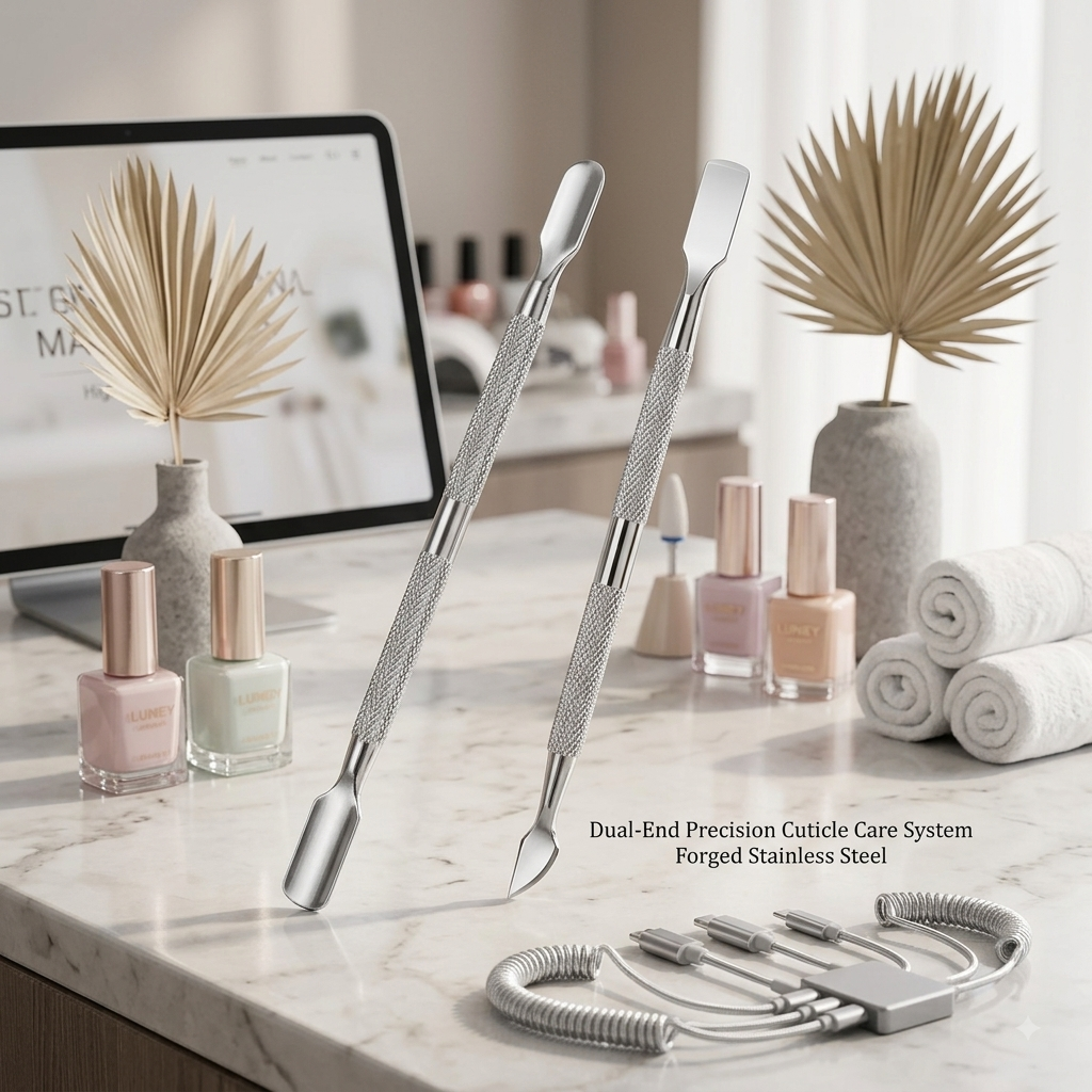 Professional Stainless Steel Cuticle Nipper & Pusher Set