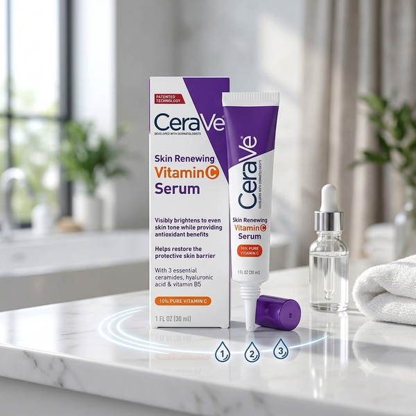 CeraVe Skin Renewing Vitamin C Serum - 10% Pure Vitamin C (1 FL OZ / 30 ml)