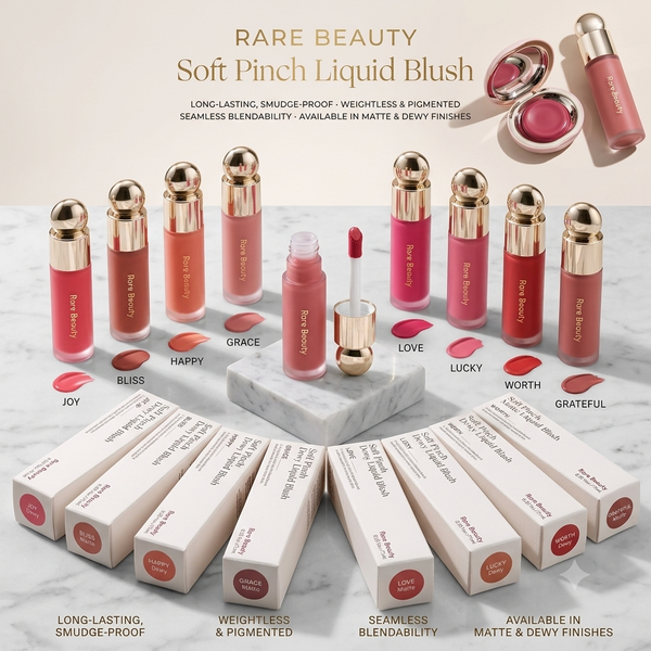 Rare Beauty Soft Pinch Liquid Blush – Long-Lasting Weightless Liquid Cheek Color