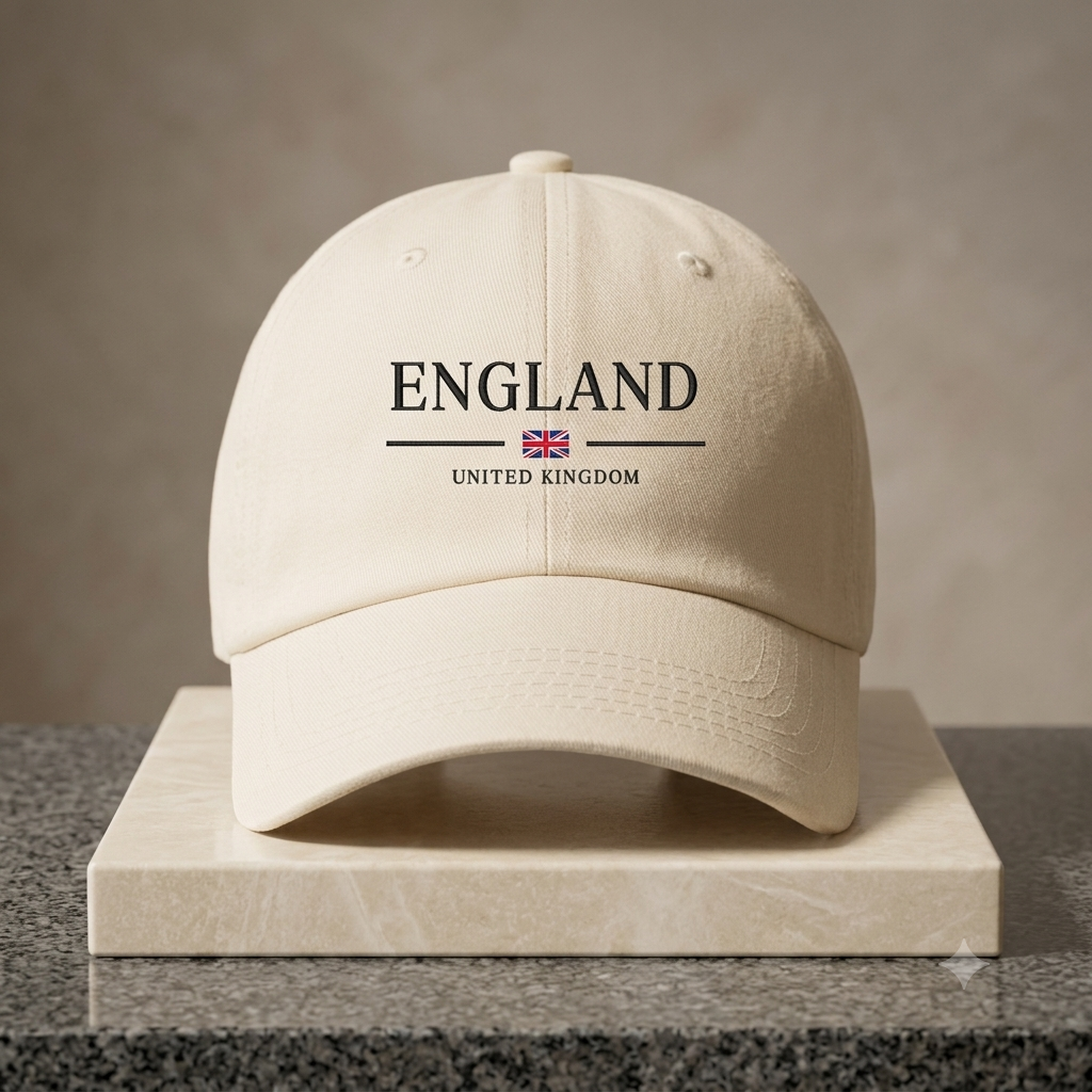 England United Kingdom Embroidered Cotton Baseball Cap – Unisex British Flag Dad Hat