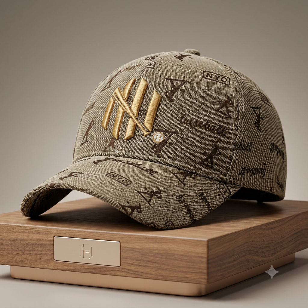 Vintage Baseball Jacquard Embroidered Cap – Unisex Streetwear Dad Hat