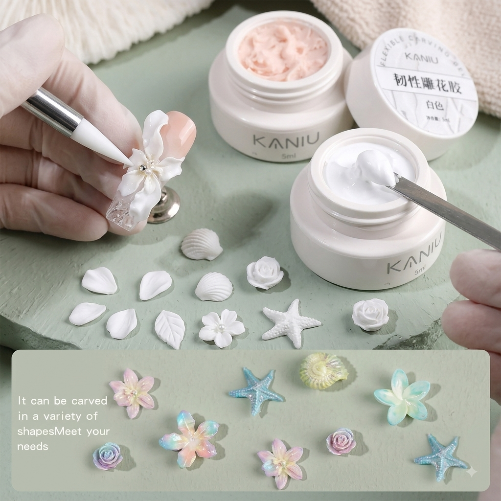 3D Sculpting Carved Gel – Solid Plasticine Nail Art Gum