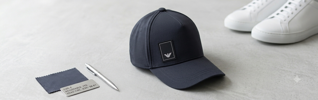 Modern Framed Eagle Patch Baseball Cap – Charcoal Technical Fabric Hat