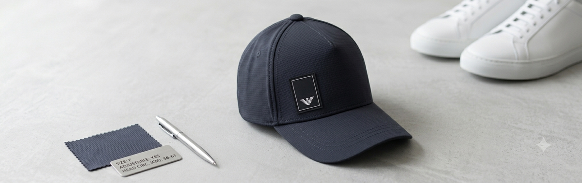 Modern Framed Eagle Patch Baseball Cap – Charcoal Technical Fabric Hat
