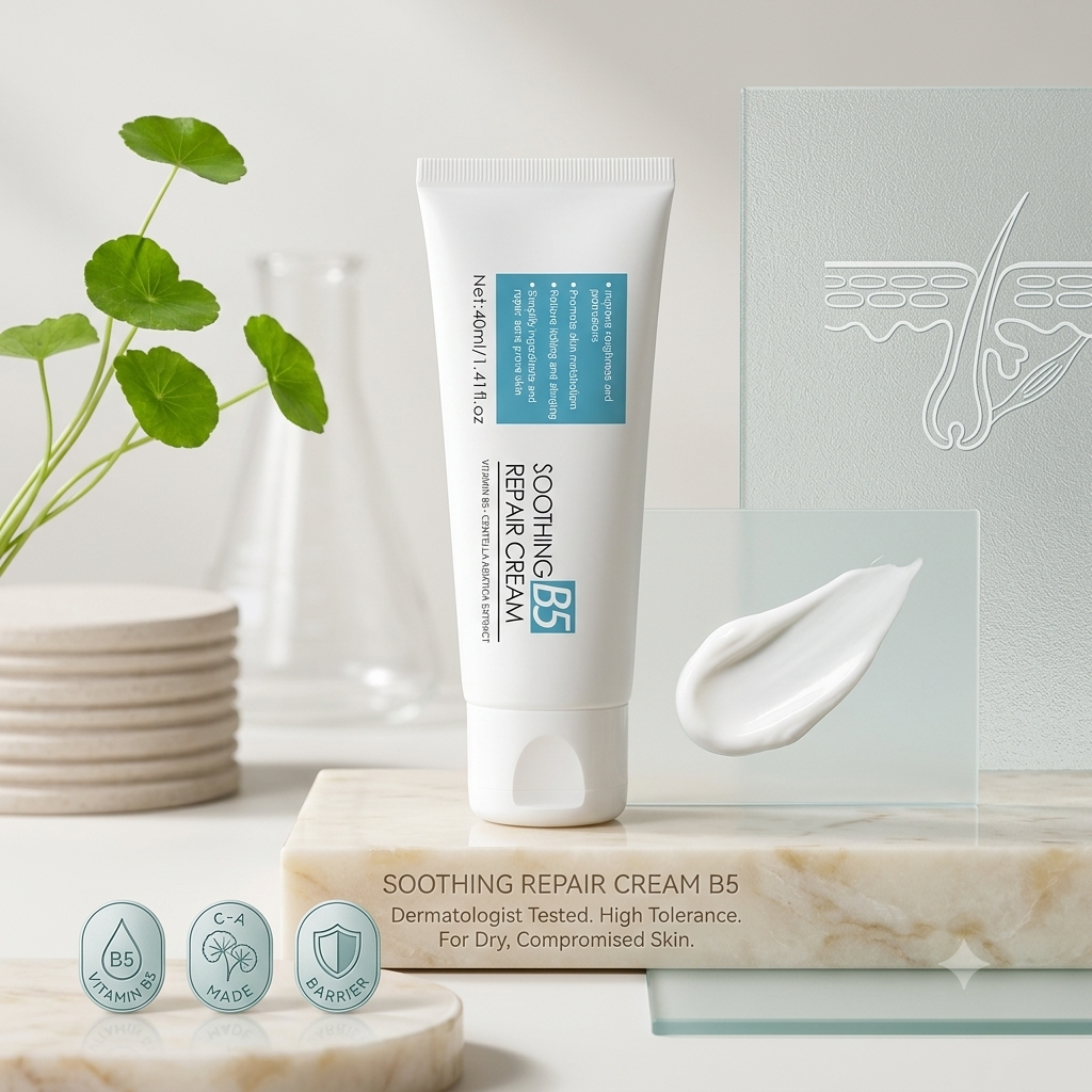 B5 Soothing Repair Cream with Centella Asiatica & Vitamin B5 – Intensive Skin Barrier Balm (40ml)