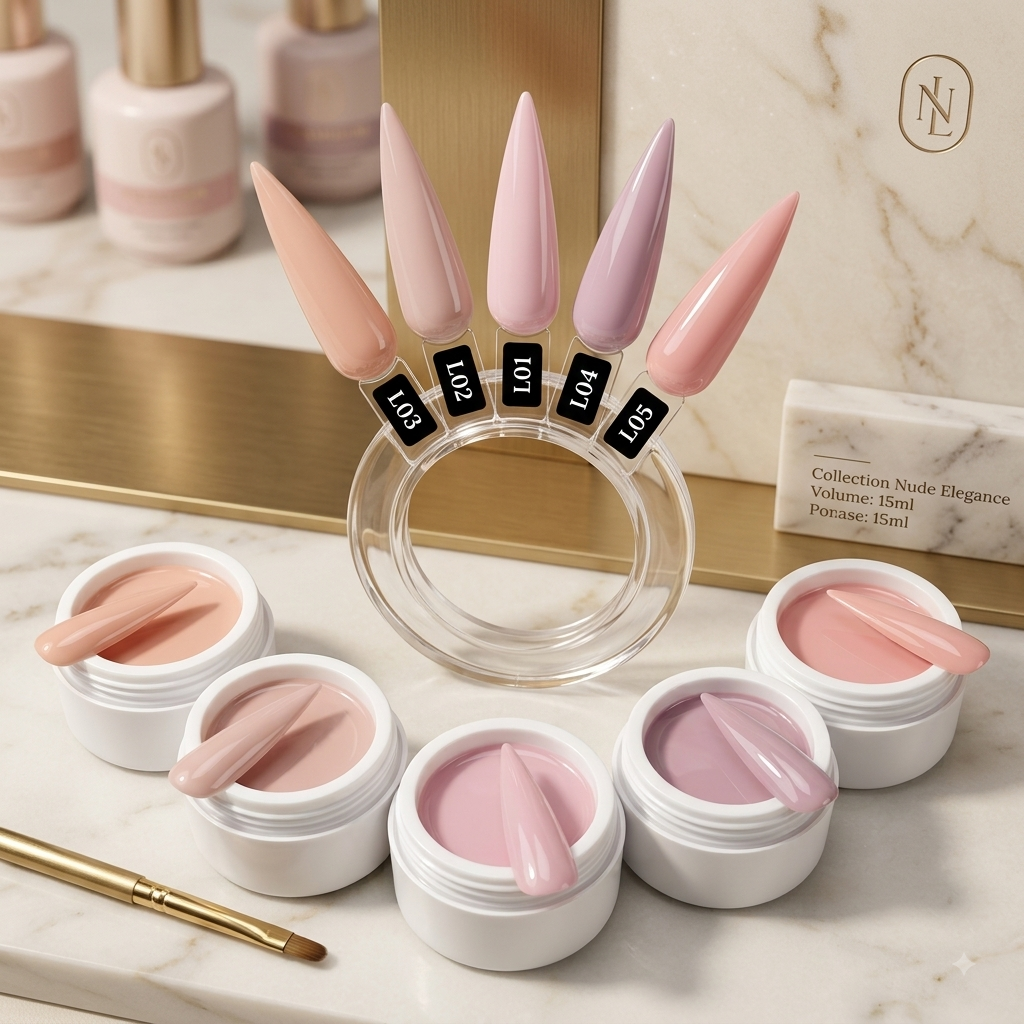 TPO-Free Opaque Builder Gel in a Jar – Liquid UV/LED Self-Leveling Nail Extension Gel
