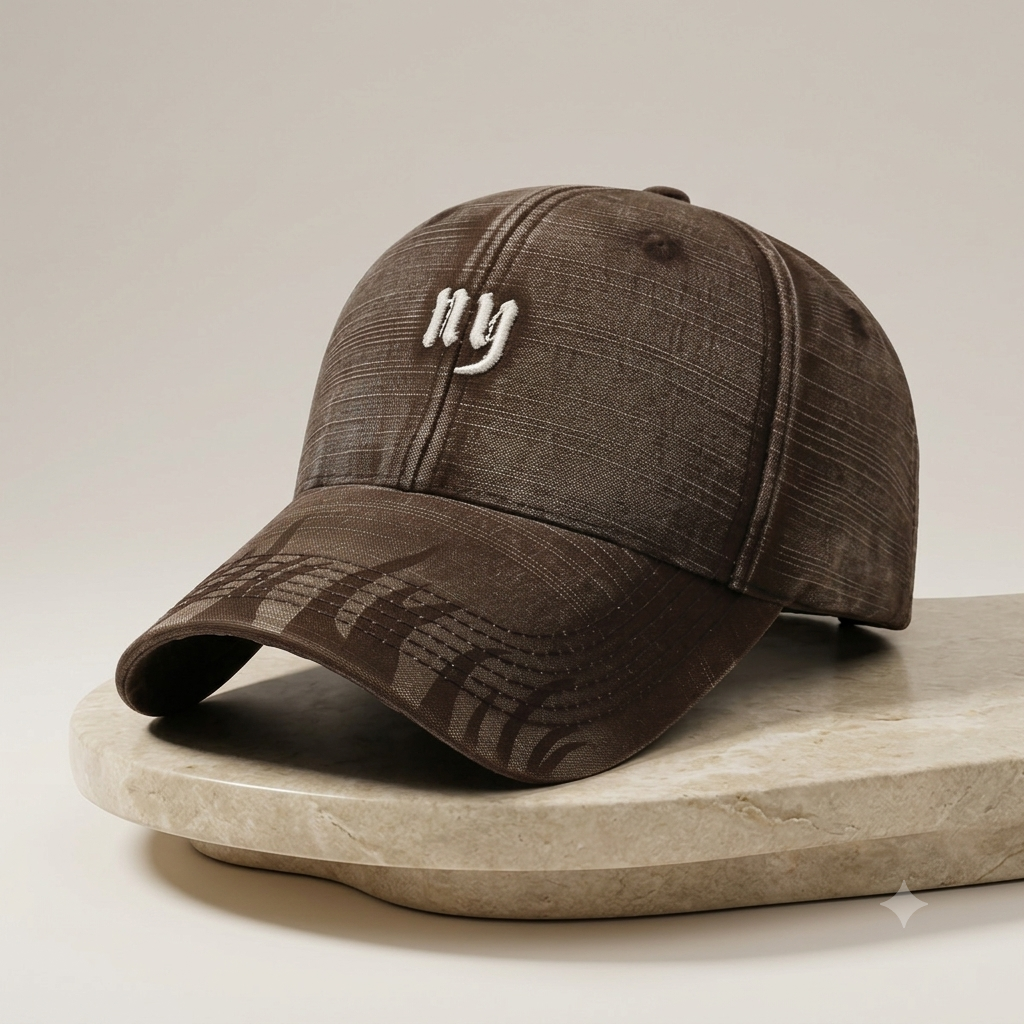 Vintage Washed Cotton Baseball Cap – Unisex Distressed Embroidered Streetwear Dad Hat