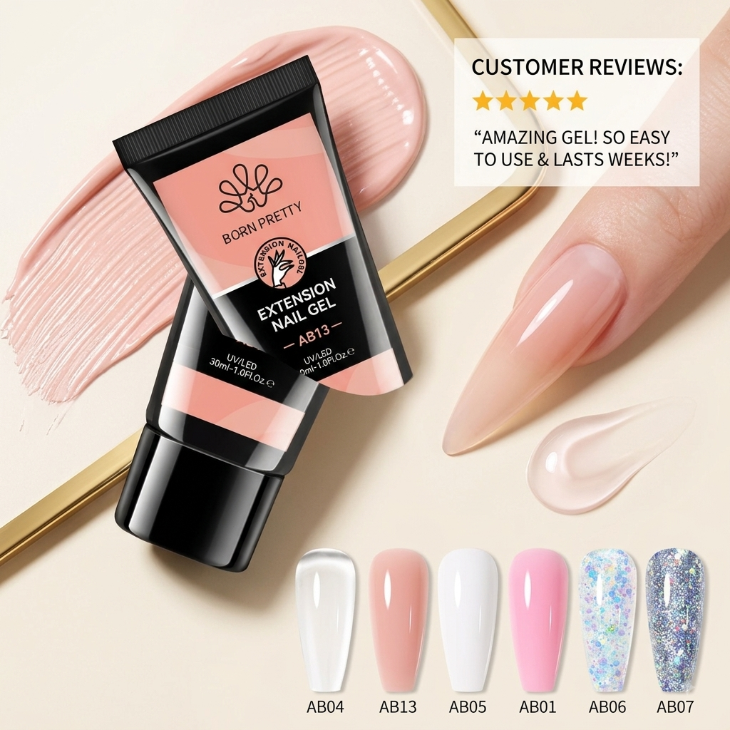 BORN PRETTY 30ml Quick Extension Nail Gel – Builder Gel for UV/LED)
