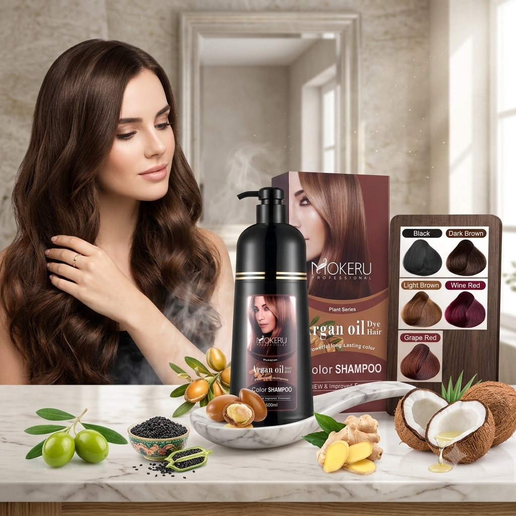 Mokeru Professional Argan Oil Color Shampoo – Instant & Nourishing 500ml