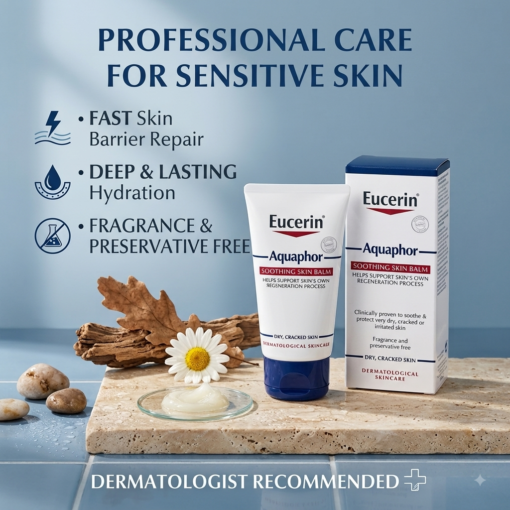 Aquaphor Soothing Skin Balm – Clinically Proven Healing Ointment for Dry, Cracked & Irritated Skin