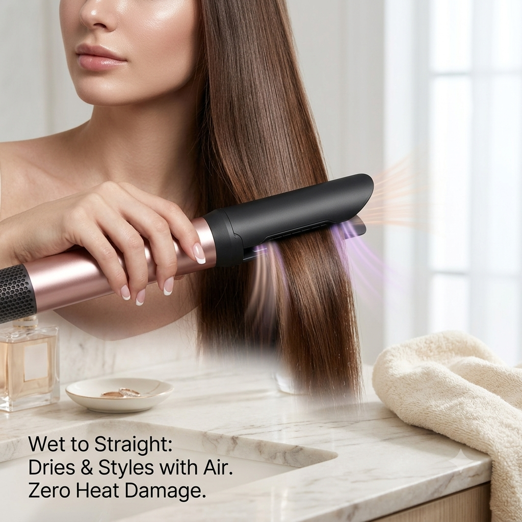 Airwrap Hair Straightener Attachment – Premium Air-Smoothing Nozzle Replacement for Airwrap & Airwrap I.D.