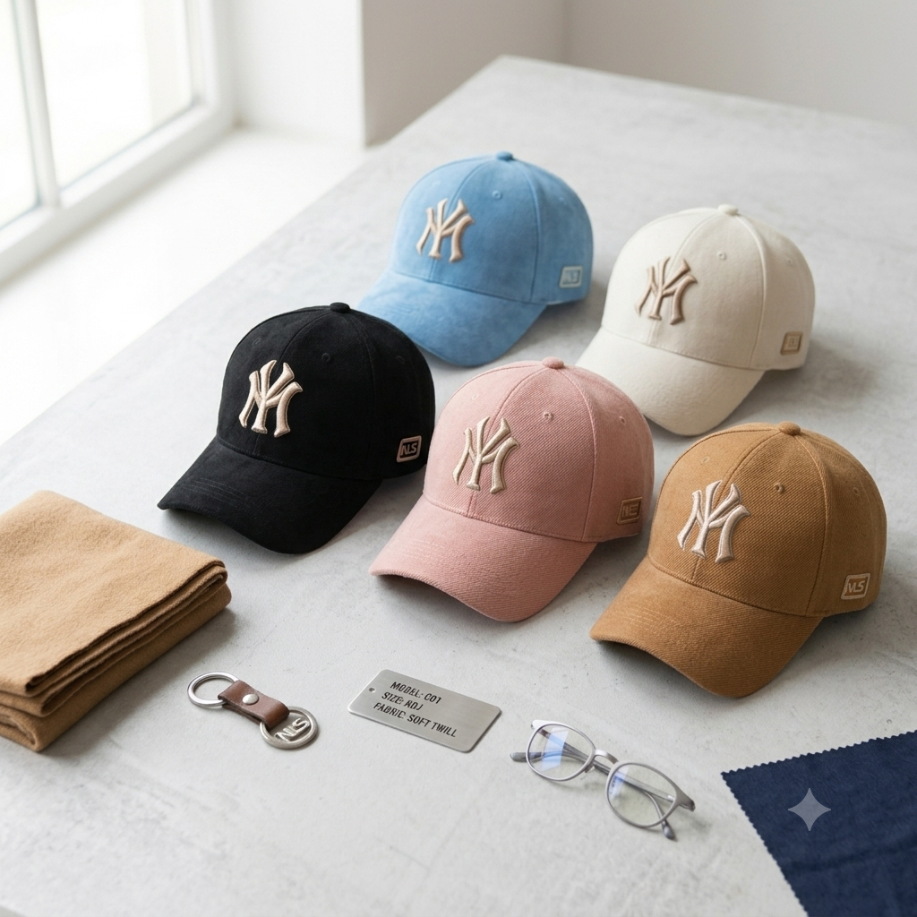 Classic Interlocking Monogram Baseball Cap – Unisex 3D Embroidered Sun Hat