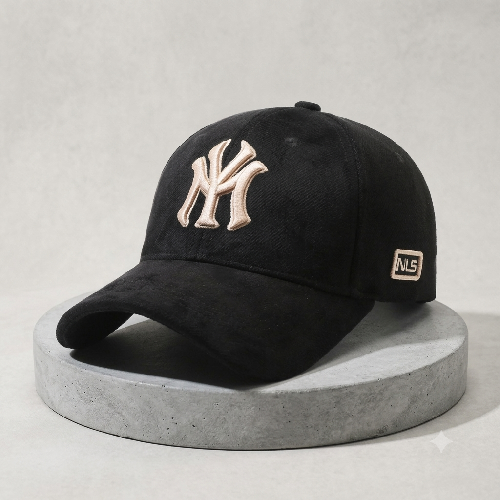 Premium Suede-Touch 3D Embroidered Baseball Cap – Unisex Structured Streetwear Dad Hat